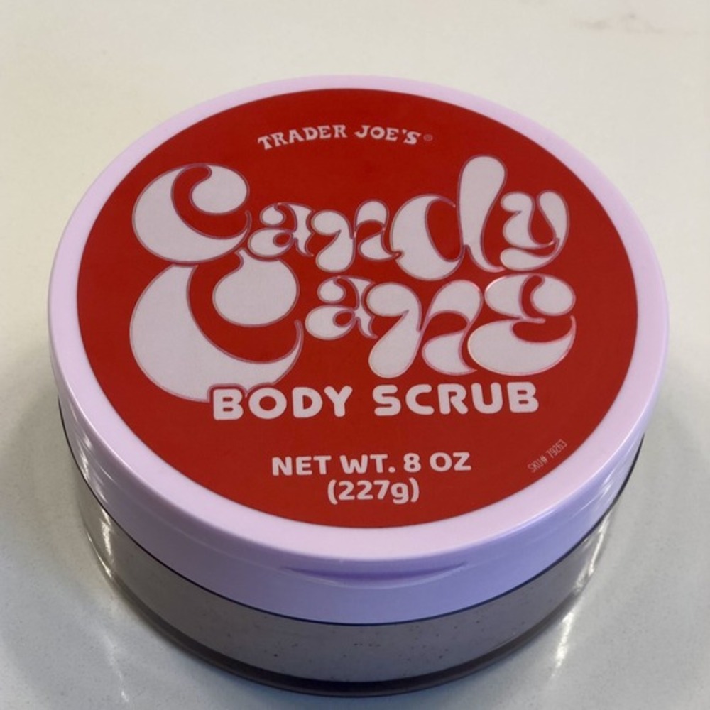 TRADER JOE'S Candy Cane Body Scrub 8oz LIMITED Edition New Unopened